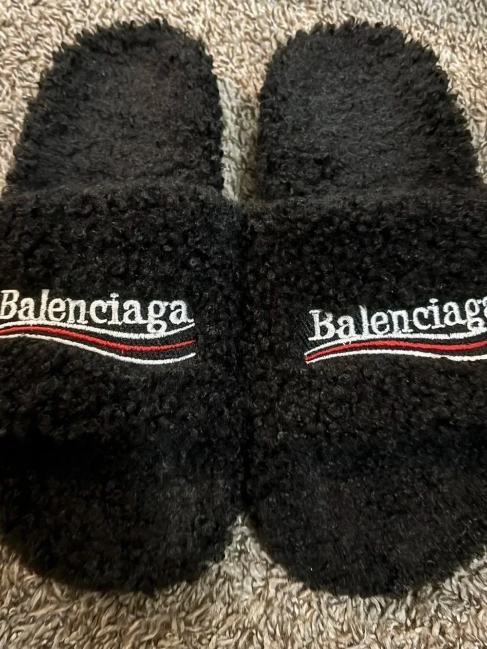 Balenciaga furry open